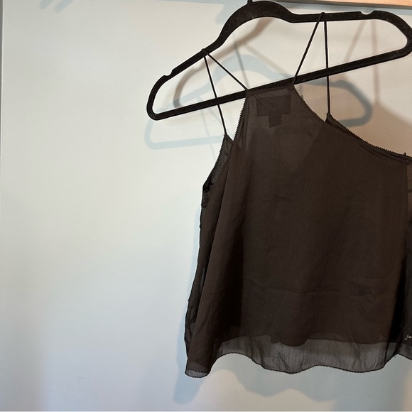 H&M Black Spaghetti Strap Camisole Sequined Blouse - Picture 4 of 8